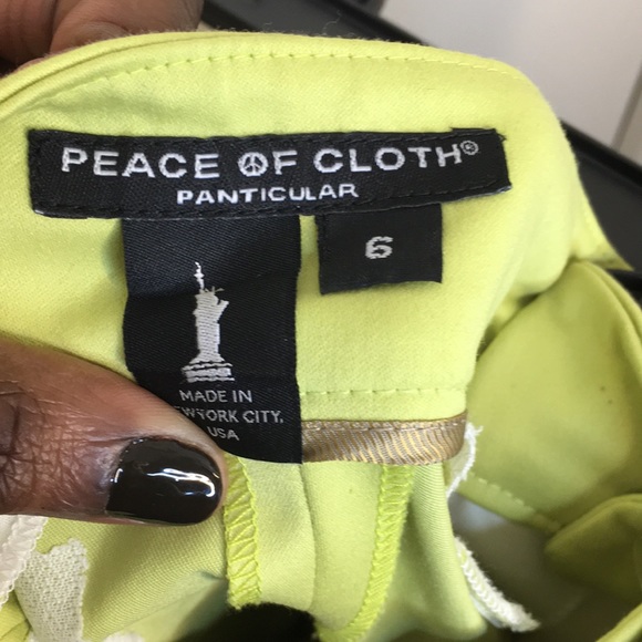 Peace of Cloth Bermuda Women’s Shorts Lime Green - Picture 4 of 5